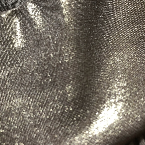 Sushiflower Gold Metallic Short Sleeve Slip Dress - Picture 13 of 14